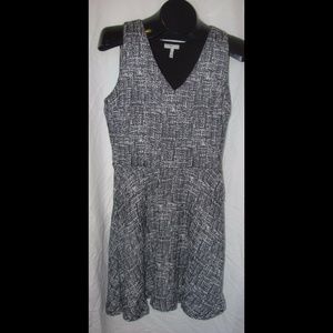 JOIE Salt Pepper White Black Sleeveless Dress